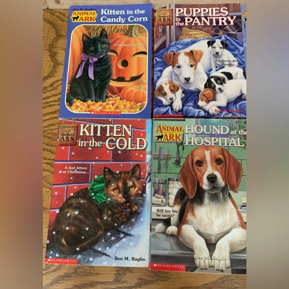 Animal Ark Ben M. Baglio Lot of 6 Chapter Books Puppies Kitten kids Cat Hound